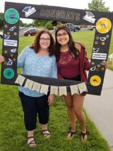 Crissy, the conductor, and Adriana, a great friend.